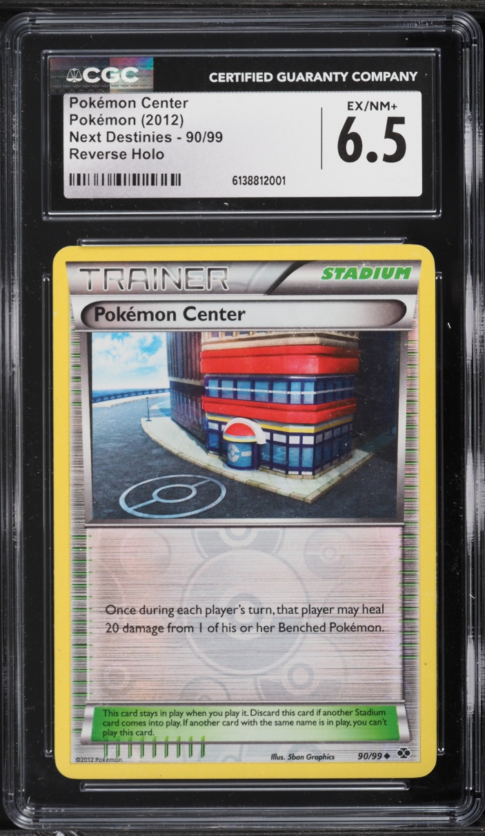 2012 Pokemon Next Destinies Reverse Holo Pokémon Center #90 CGC 6.5 EXMT+