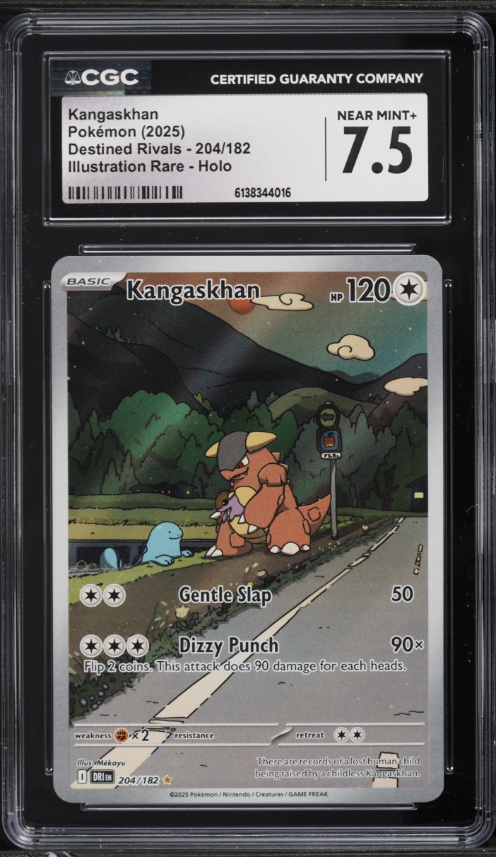 2025 Pokemon Scarlet & Violet Destined Rivals IR Kangaskhan #204 CGC 7.5 NRMT+