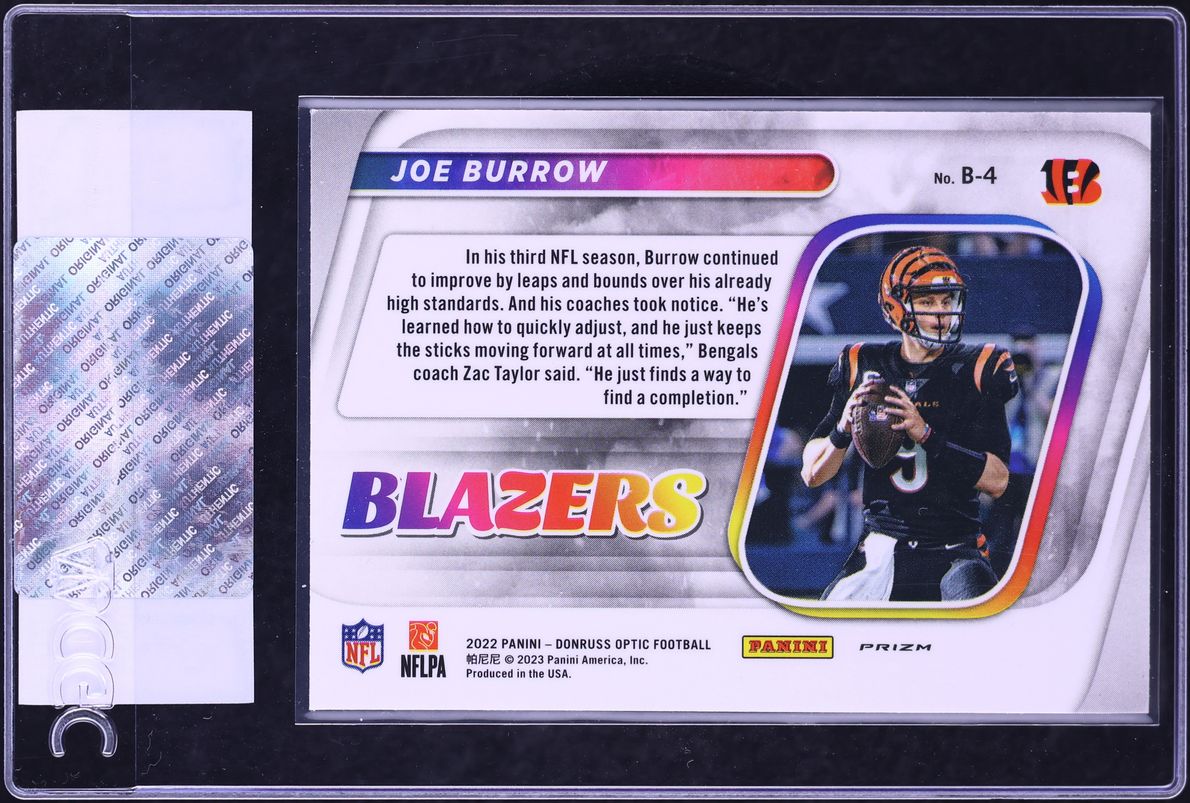 2022 Donruss Optic Blazers Joe Burrow #B-4 CGC AUTH