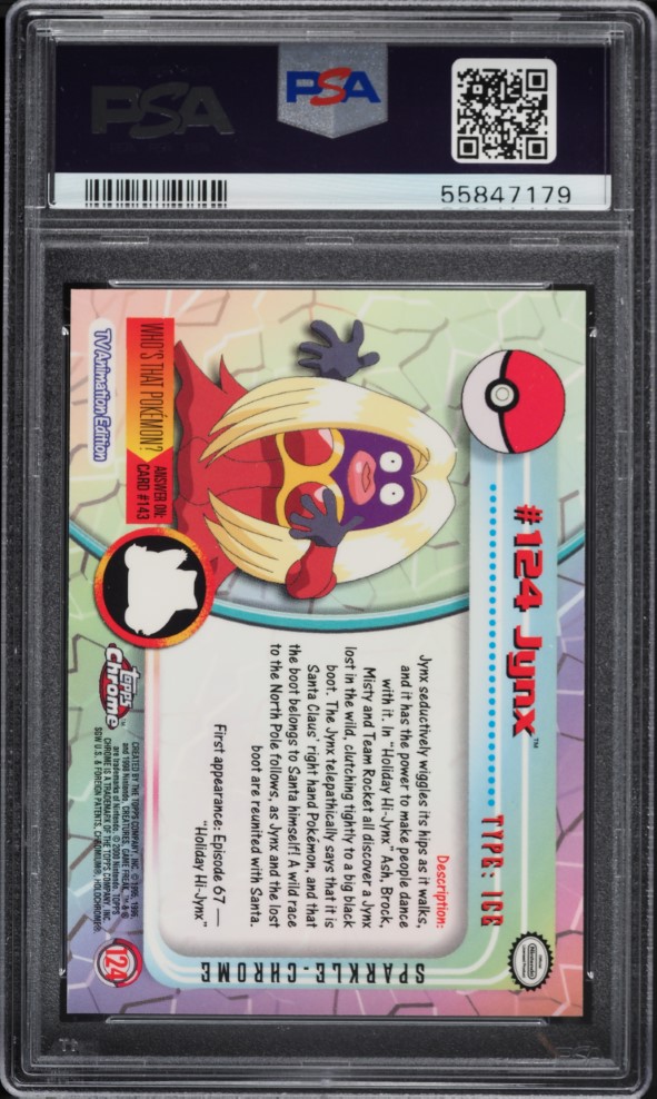 2000 Topps Chrome Pokemon Series 2 Sparkle Jynx #124 PSA 10 GEM MINT