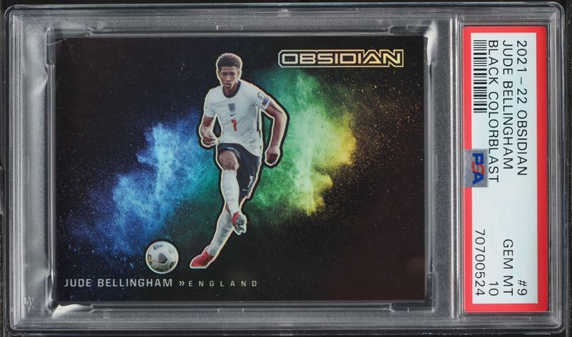 2021 Panini Obsidian Black Colorblast Jude Bellingham #9 PSA 10