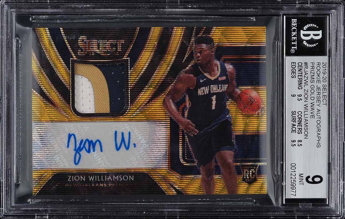 2019 Panini Prizm Emergent Silver Zion Williamson ROOKIE RC #7 BGS