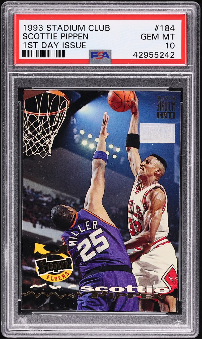 1993 Stadium Club 1st Day Issue Scottie Pippen #184 PSA 10 GEM MINT