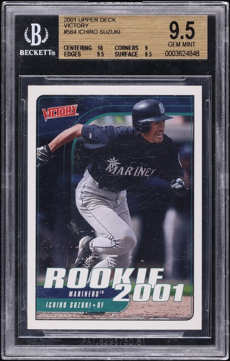 イチロー【BGS8.5】2000 UPPER DECK OVATION 41 2000 Upper Deck Ovation Japanese Ichiro Suzuki ROOKIE #41