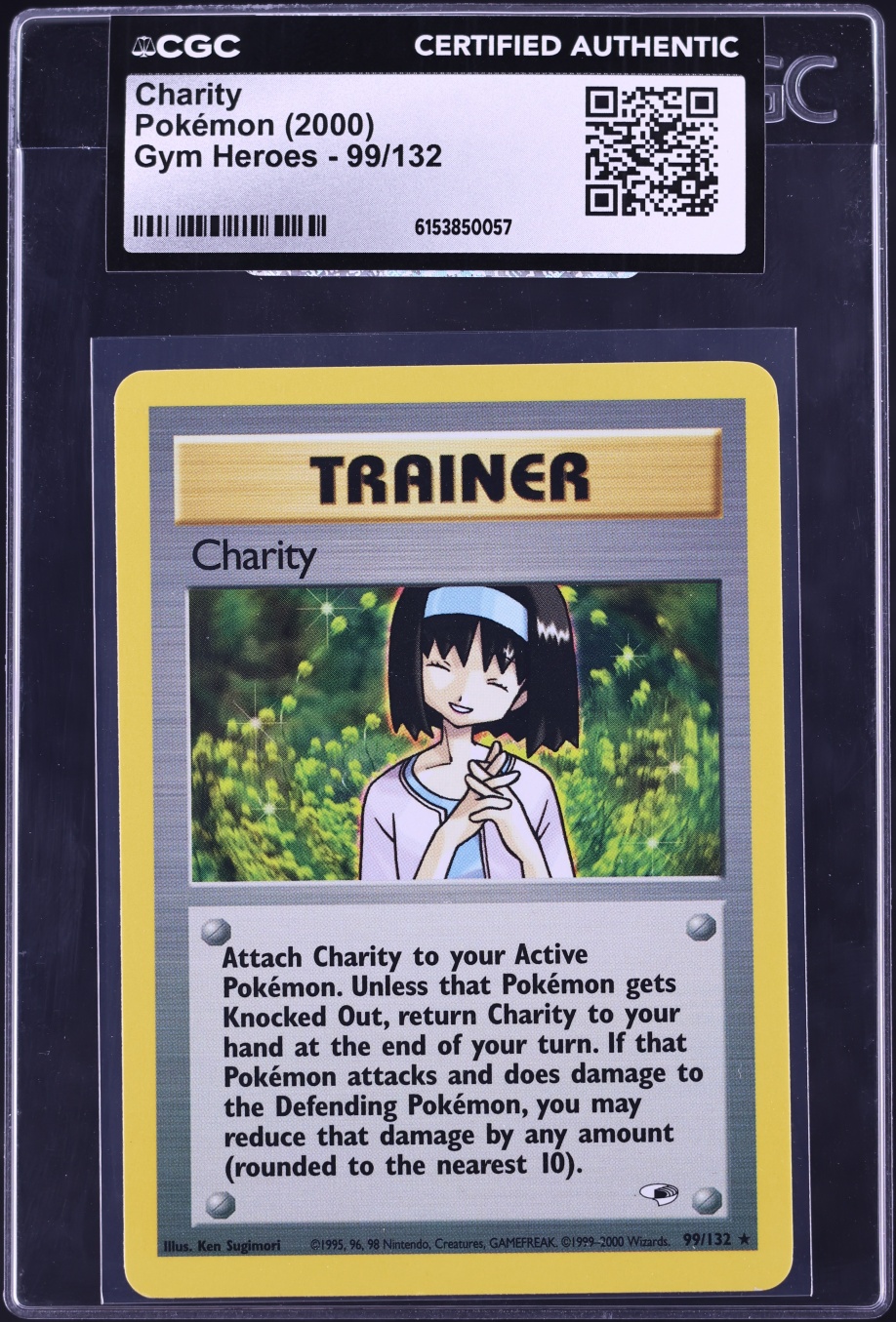 2000 Pokemon Gym Heroes Charity #99 CGC AUTH