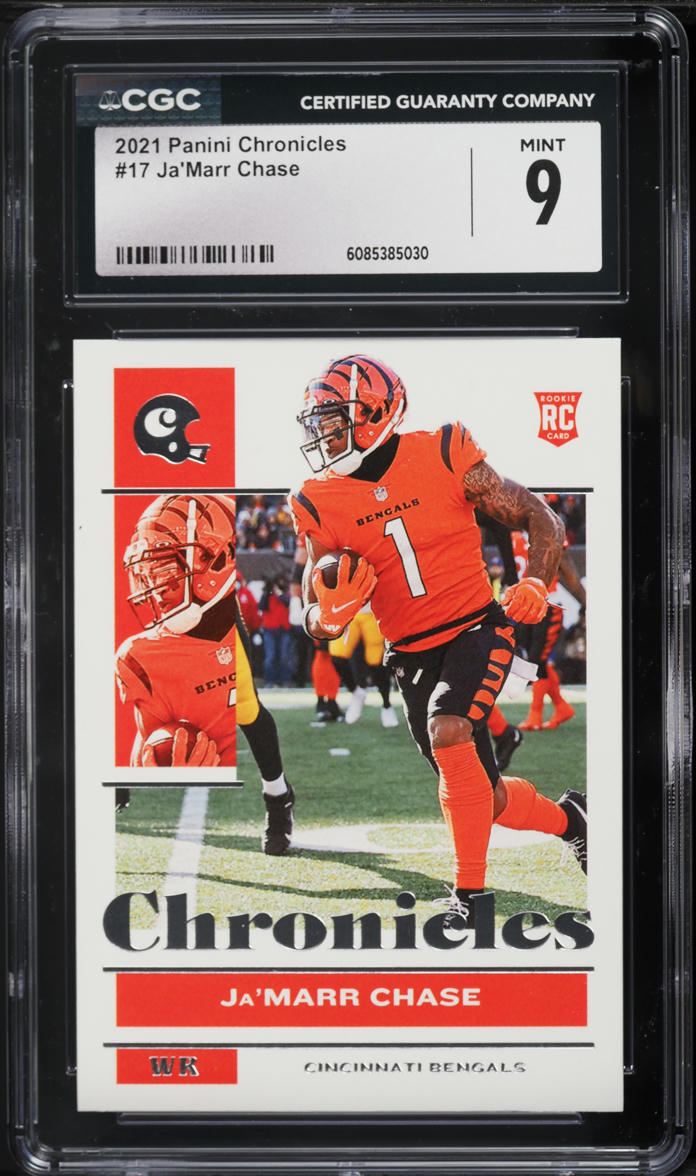 2021 Panini Chronicles Ja'Marr Chase ROOKIE #17 CGC 9 MINT