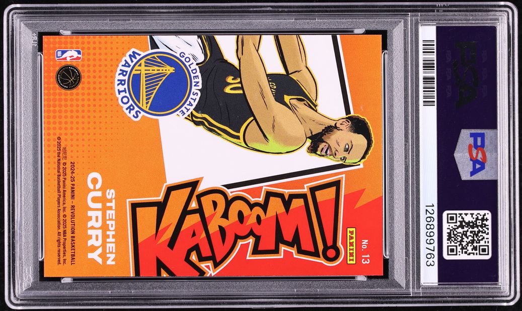 2024 Panini Revolution Kaboom! Horizontal Stephen Curry #13 PSA 10