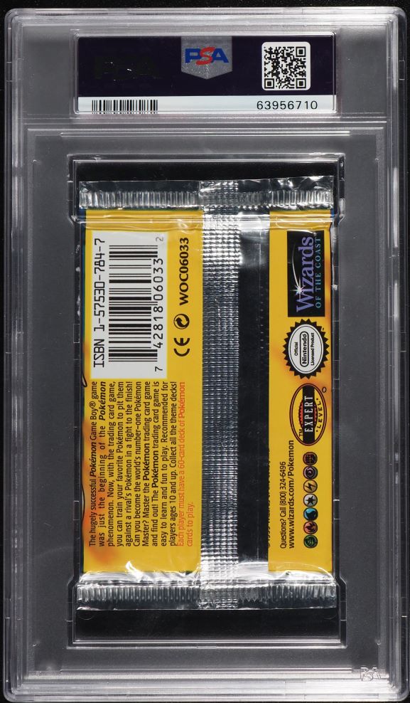 1999 Pokemon Base Set Pack Charizard Base Foil Pack PSA 10 GEM MINT