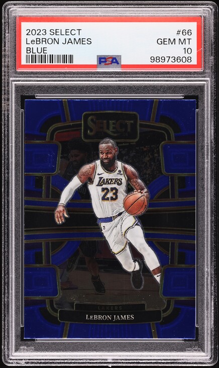 2023 Select Concourse Blue LeBron James #66 PSA 10 GEM MINT on