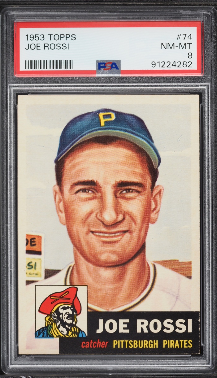 1953 Topps Joe Rossi #74 PSA 8 NM-MT