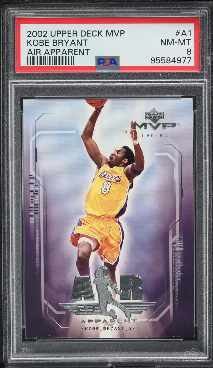 2002 Upper Deck MVP Air Apparent Kobe Bryant #A1 PSA 8 NM-MT