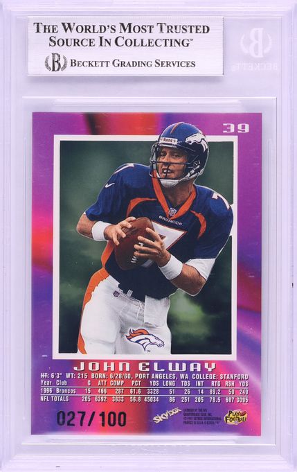 1997 Skybox E-X2000 Essential Credentials John Elway /100 #39 BGS 9 MINT