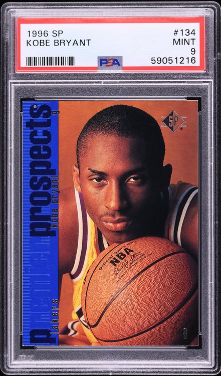 1996 SP Basketball Kobe Bryant ROOKIE #134 PSA 9 MINT