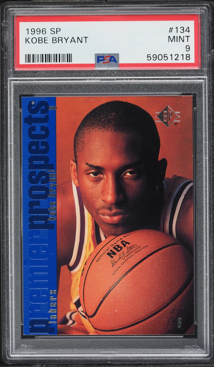 1996 SP Basketball Kobe Bryant ROOKIE #134 PSA 9 MINT