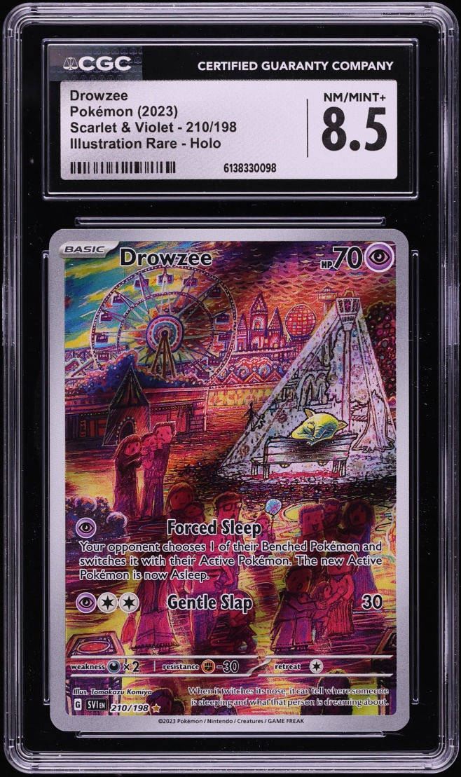 2023 Pokemon Scarlet & Violet IR Drowzee #210 CGC 8.5 NM-MT+