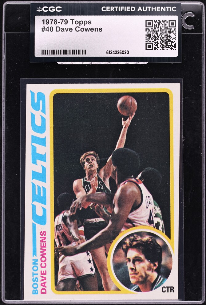 1978 Topps Basketball Dave Cowens #40 CGC AUTH