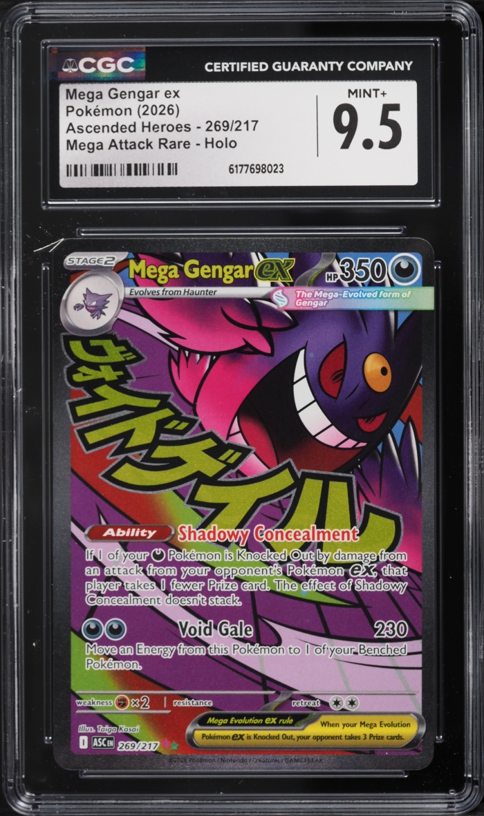 2026 Pokemon Mega Evolution Ascended Heroes Ma Mega Gengar Ex #269 CGC 9.5 Mint+