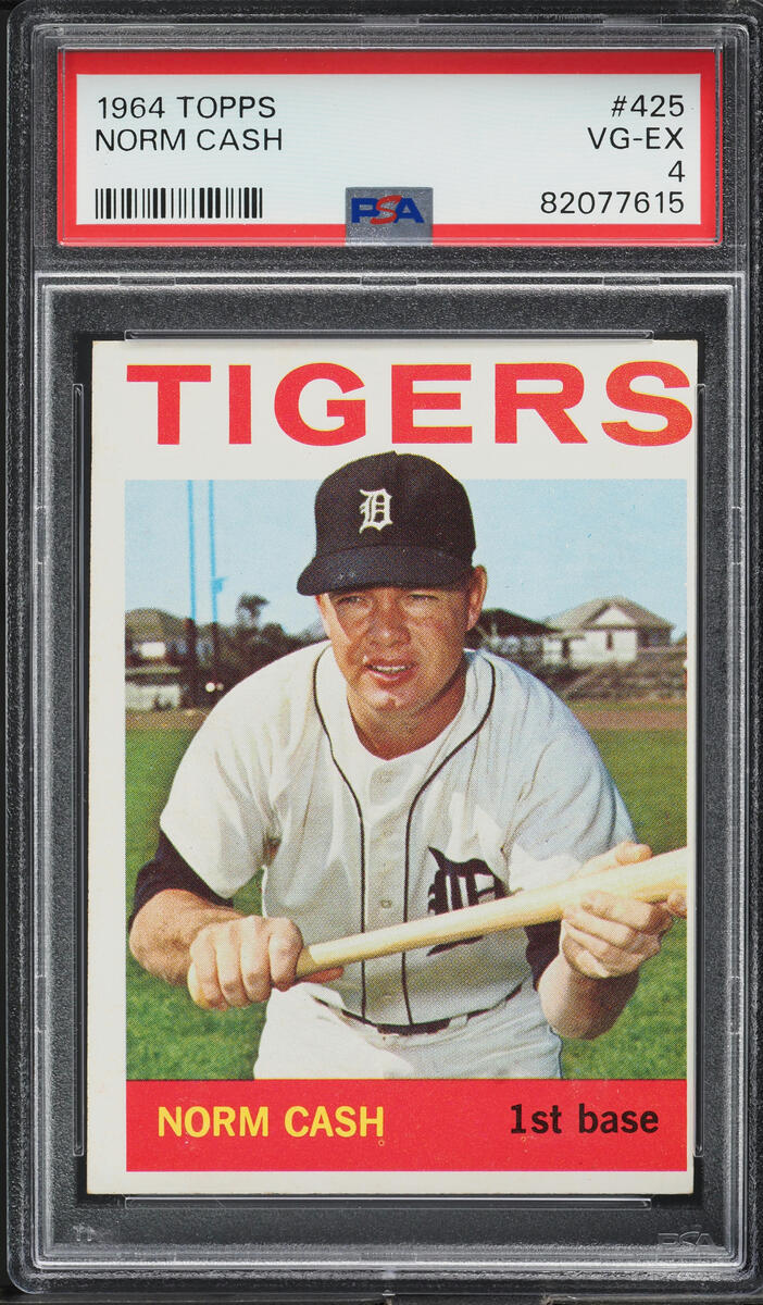 1964 Topps Norm Cash #425 PSA 4 VGEX