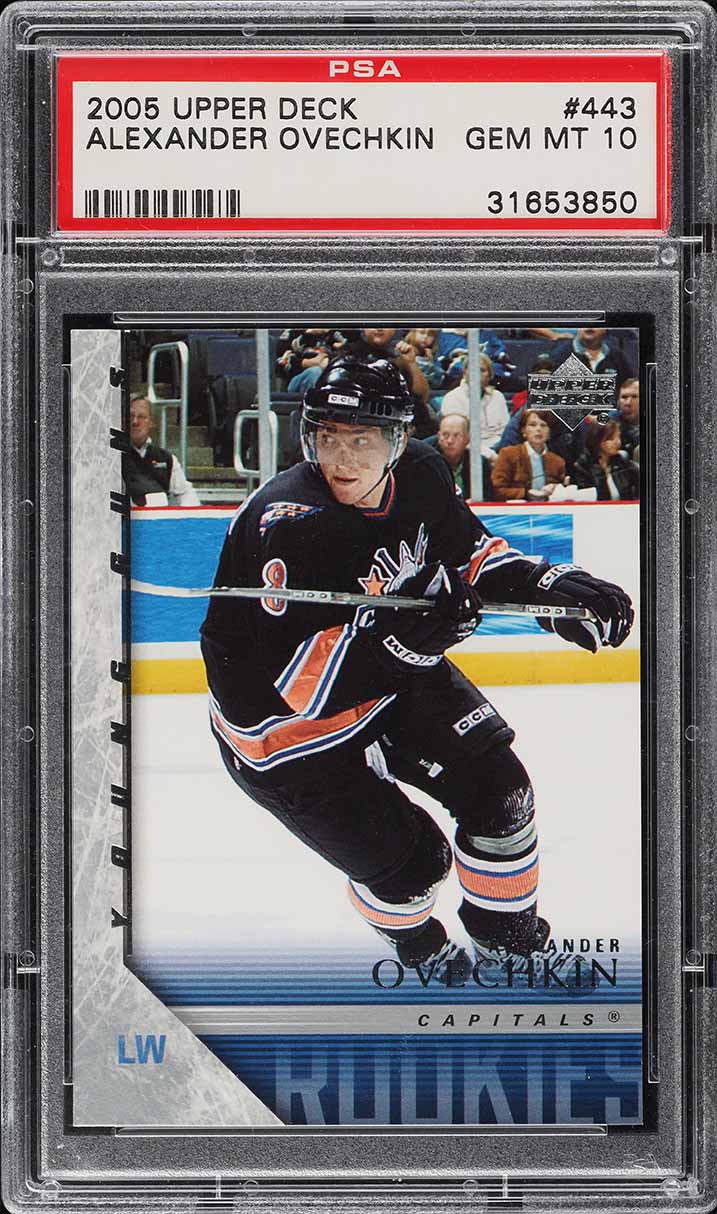 2005 Upper Deck Young Guns Alexander Ovechkin ROOKIE #443 PSA 10 GEM MINT