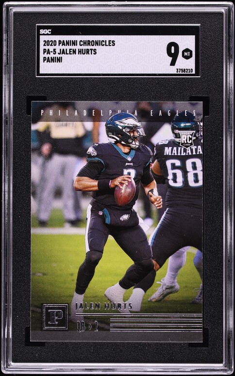 2020 Panini Chronicles Jalen Hurts ROOKIE #PA-5 SGC 9 MINT