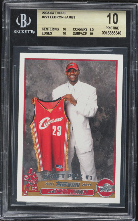 2003 Bowman Gold LeBron James #123 BGS 8 NM-MT on Fanatics Collect