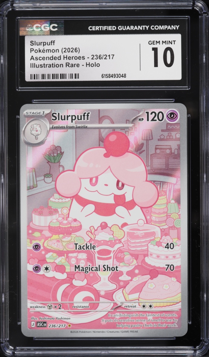 2026 Pokemon Mega Evolution Ascended Heroes IR Slurpuff #236 CGC 10 GEM MINT