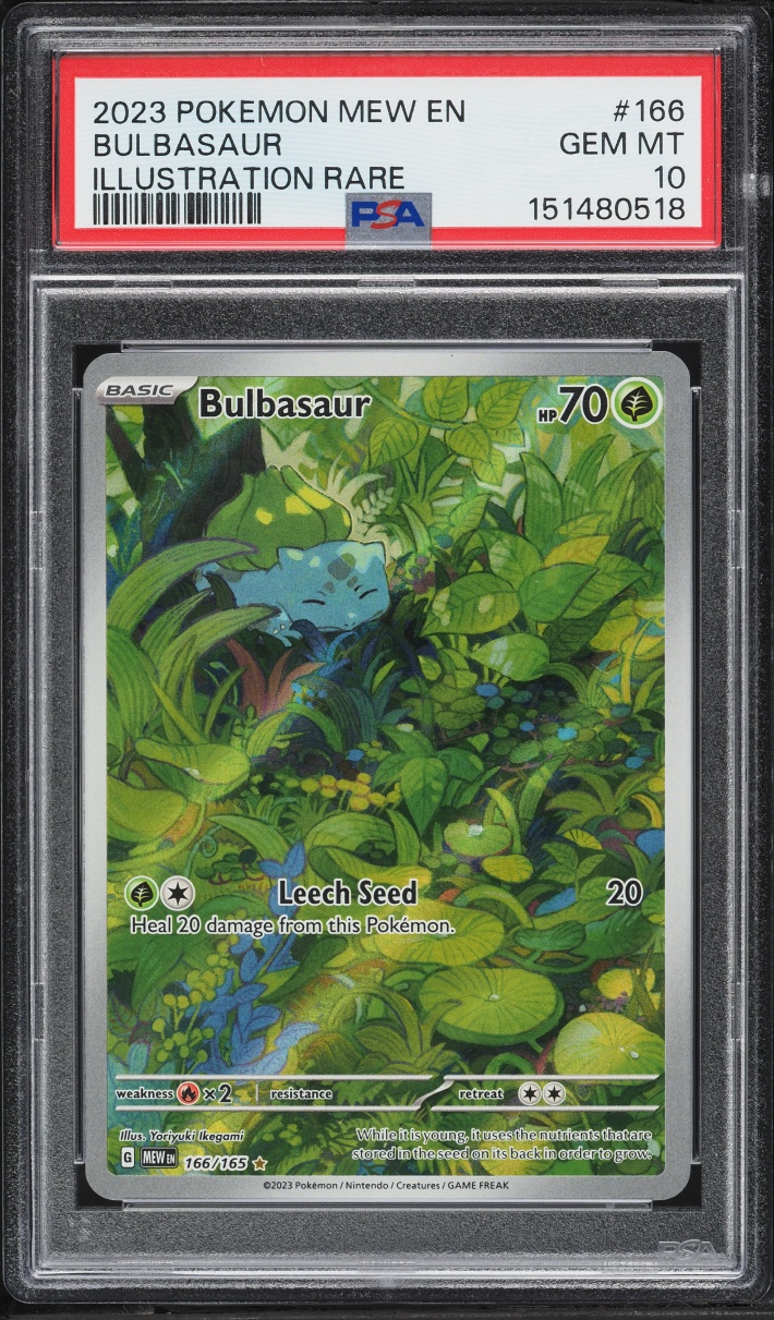 2023 Pokemon Scarlet & Violet 151 IR Bulbasaur #166 PSA 10 GEM MINT