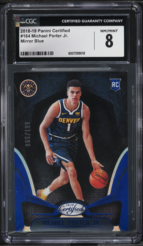 2018 Donruss Optic Holo Michael Porter Jr. ROOKIE #182 PSA 10 GEM