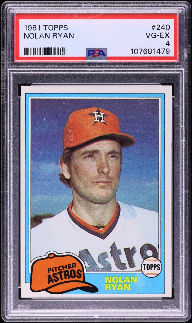 1981 Topps Nolan Ryan #240 PSA 4 VGEX