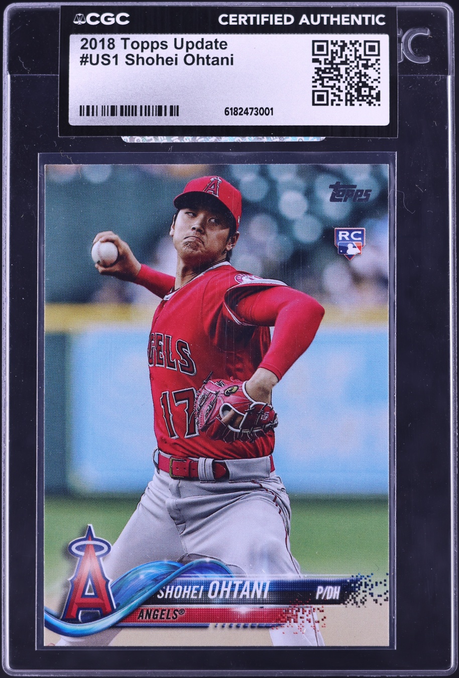2018 Topps Update Shohei Ohtani ROOKIE #US1 CGC AUTH