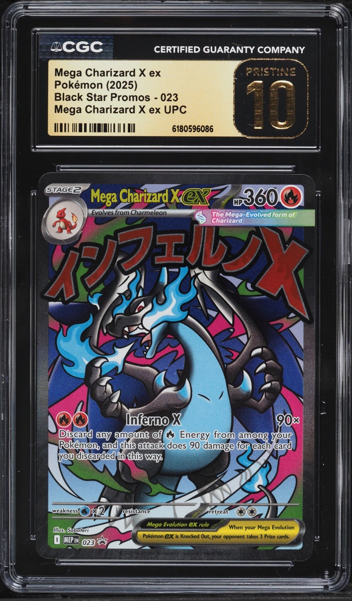 2025 Pokemon Mega Evolution Promo Ultra Premium Full Art Mega Charizard X Ex #23 CGC 10