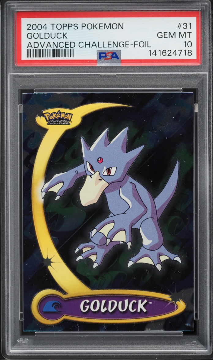 2004 Topps Pokemon Advanced Challenge Foil Golduck #31 PSA 10 GEM MINT
