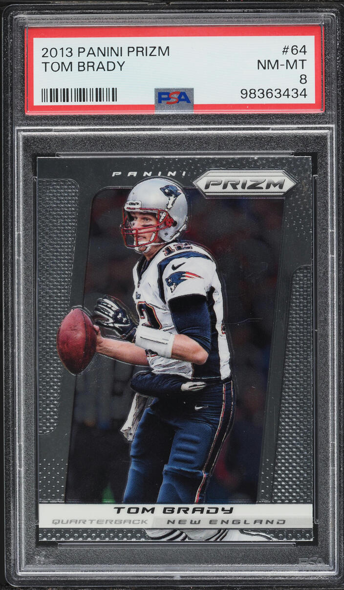 2013 Panini Prizm Tom Brady #64 PSA 8 NM-MT