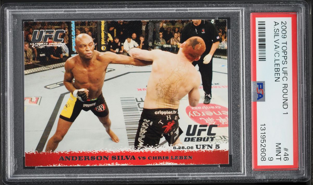2009 Topps UFC Round 1 Anderson Silva ROOKIE #46 PSA 9 MINT