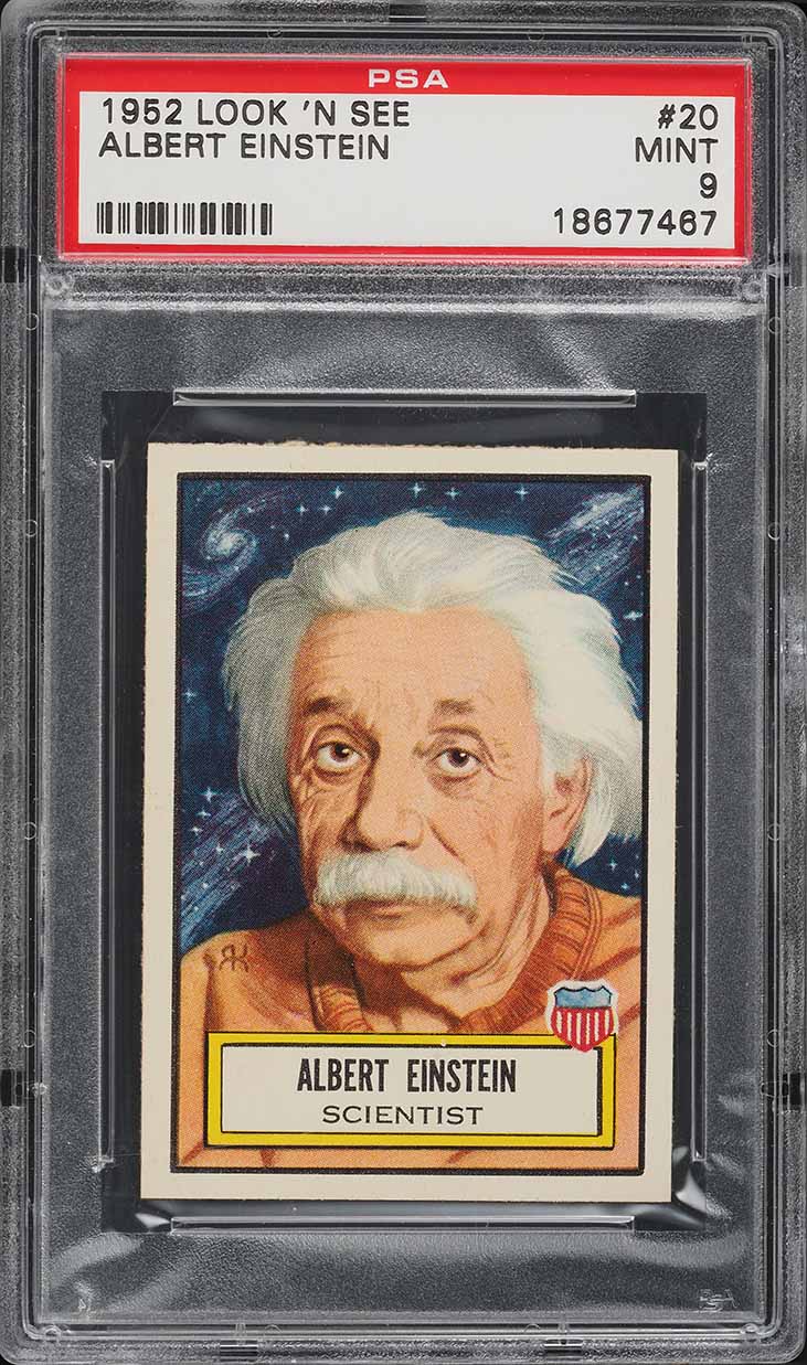 1952 Look 'N See Albert Einstein #20 PSA 9 MINT (PWCC-A)