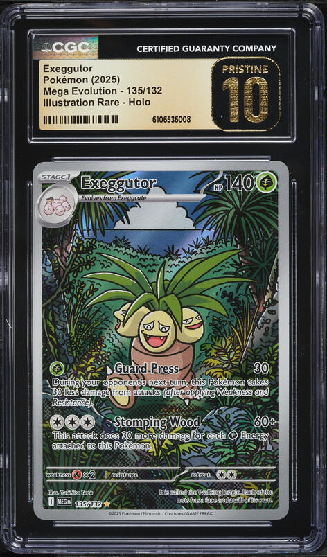 2025 Pokemon Mega Evolution IR Exeggutor #135 CGC 10 PRISTINE on