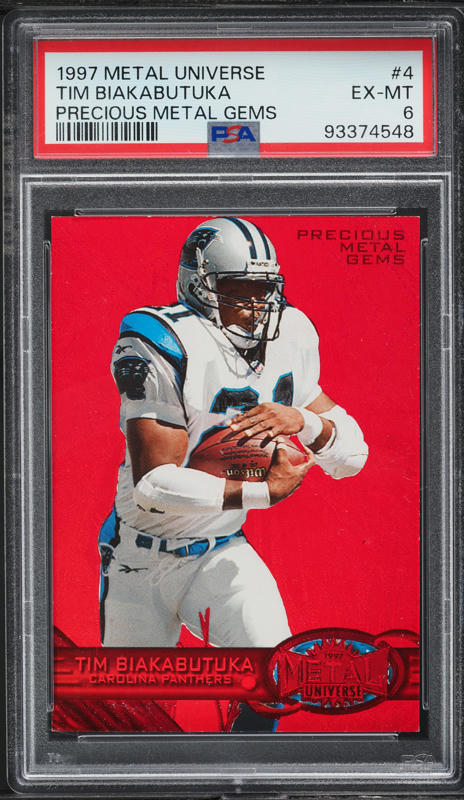 1997 Metal Universe Precious Metal Gems Green Tim Duncan ROOKIE