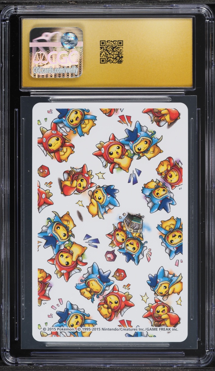 2015 Pokemon Japanese Center Hiroshima Playing Cards Poncho-Wearing Pikachu CGC 10 PRISTINE