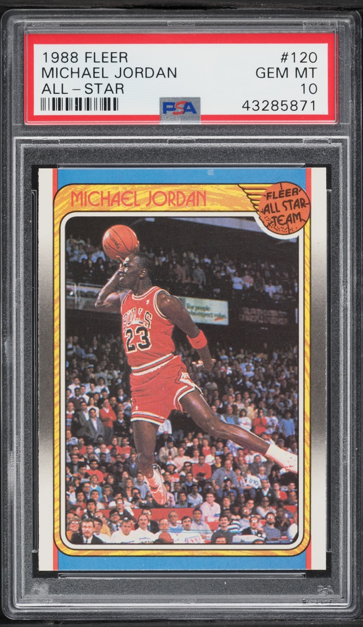 1988 Fleer Basketball Michael Jordan ALL-STAR #120 PSA 10 GEM MINT