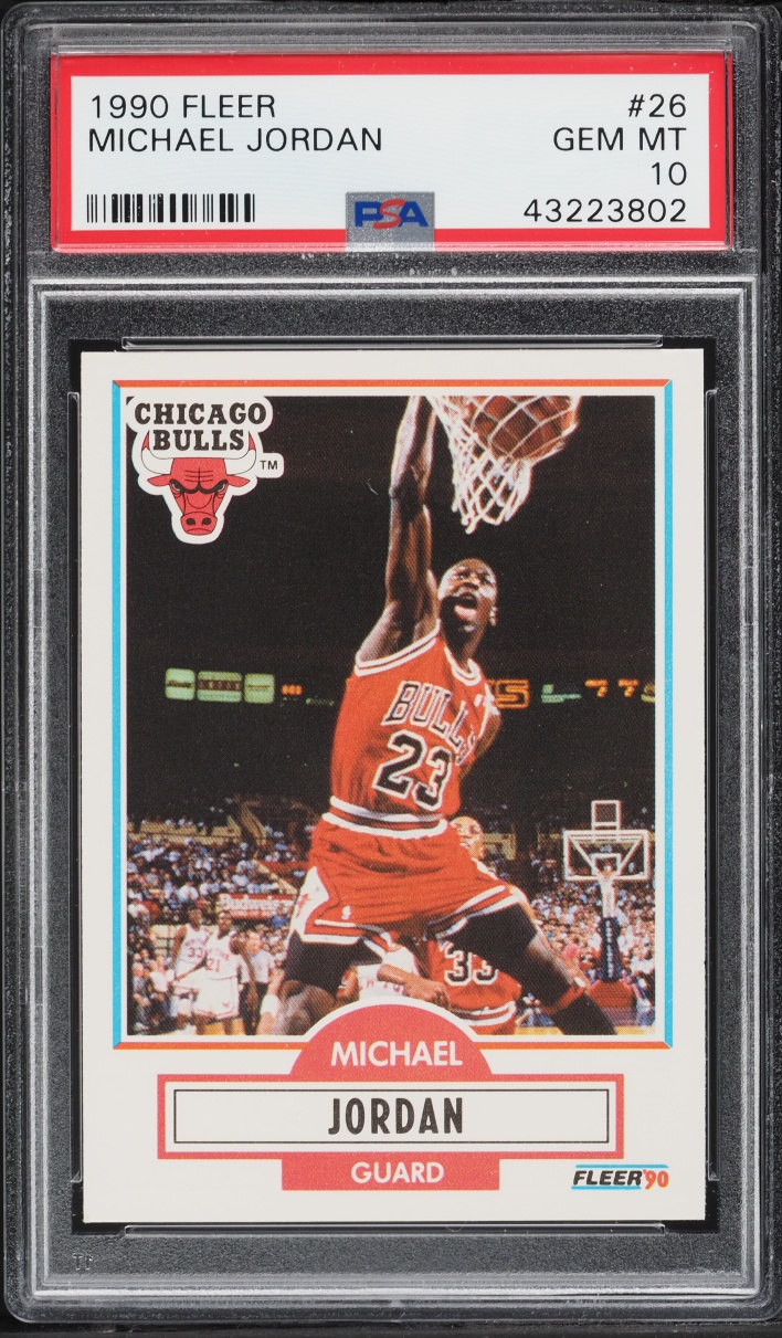 1990 Fleer Basketball Michael Jordan #26 PSA 10 GEM MINT