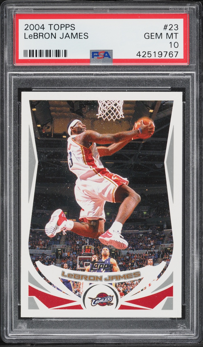2004 Topps Basketball LeBron James #23 PSA 10 GEM MINT