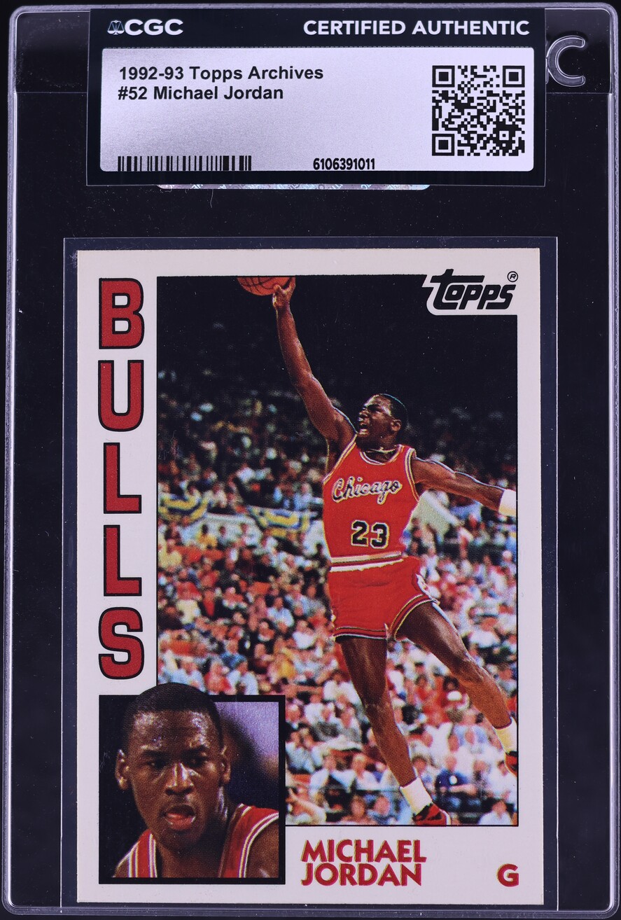 1992 Topps Archives Michael Jordan #52 CGC AUTH