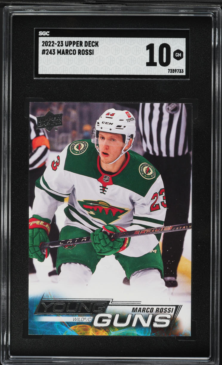 2022 Upper Deck Young Guns Marco Rossi ROOKIE #243 SGC 10 GEM MINT