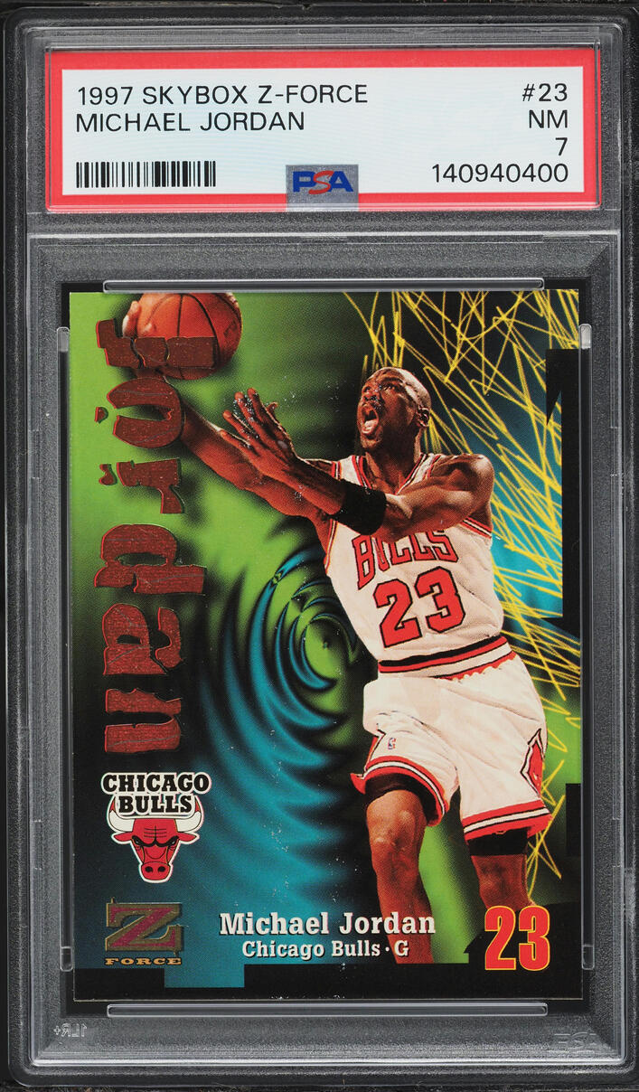 1997 Skybox Z-Force Michael Jordan #23 PSA 7 NRMT