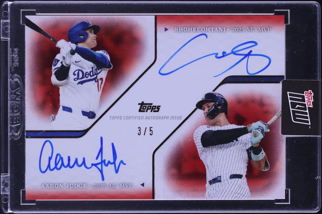 2025 Topps Now MLB MVP Collection Autographs Red Shohei Ohtani 