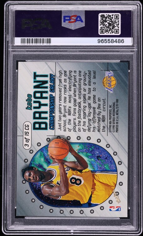 1997 Metal Universe Championship Galaxy Kobe Bryant #3 PSA 9