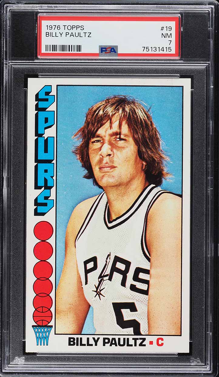 1976 Topps Basketball Billy Paultz #19 PSA 7 NRMT