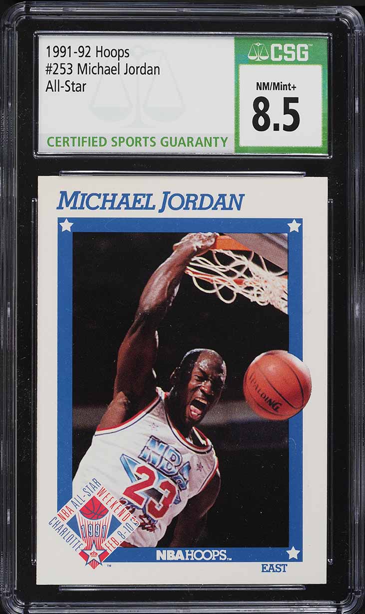 1991 Hoops Michael Jordan ALL-STAR #253 CSG 8.5 NM-MT+