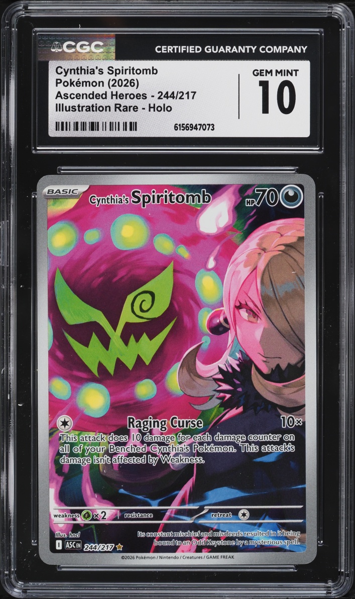 2026 Pokemon Mega Evolution Ascended Heroes IR Cynthia's Spiritomb #244 CGC 10 GEM MINT