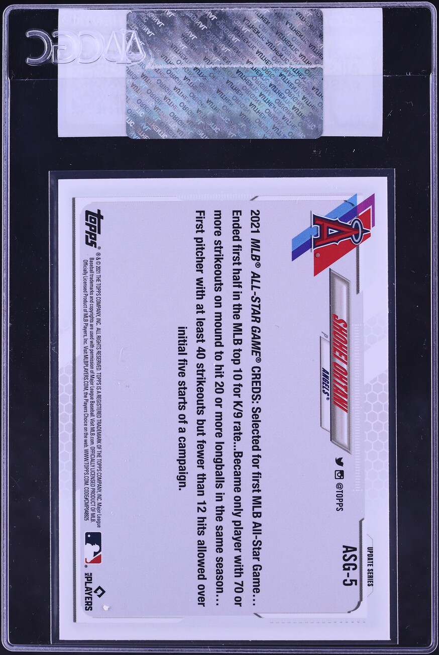 2021 Topps Update All-Star Game Shohei Ohtani #ASG-5 CGC AUTH